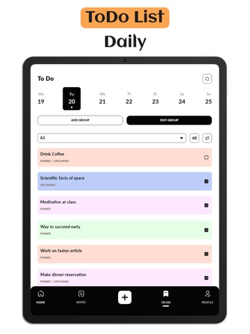 Notes - Notebook & List Maker iPad screenshot