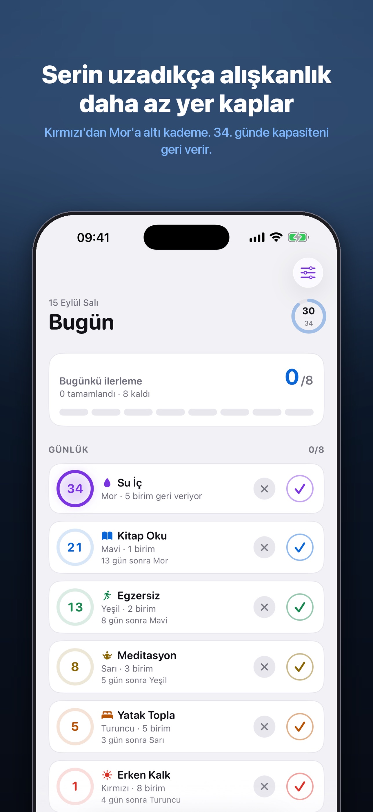 Screenshot 2 of FiboHabit: Alışkanlık Takibi