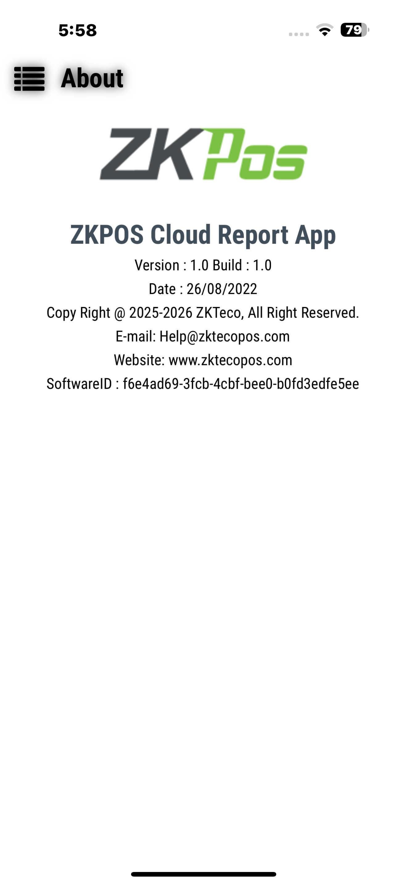 ZKPOS Cloud Report