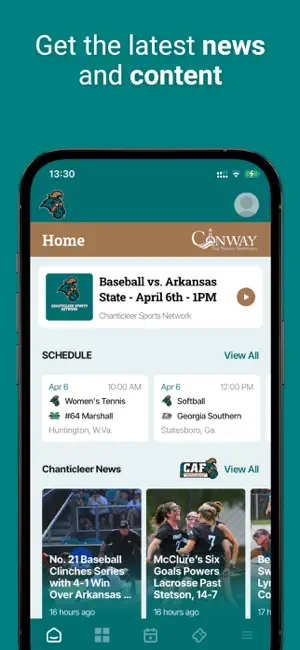 Coastal Carolina Chanticleers screenshot 1
