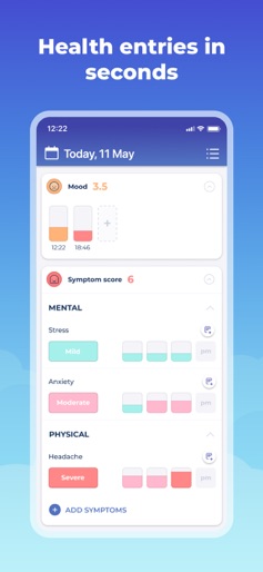 Symptom, Mood & Period Tracker screenshot 4