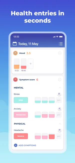Bearable - Symptom Tracker iPhone screenshot 4