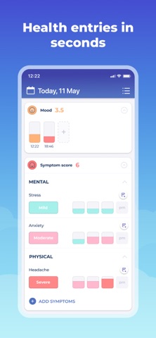 Bearable - Symptom Tracker iPhone screenshot