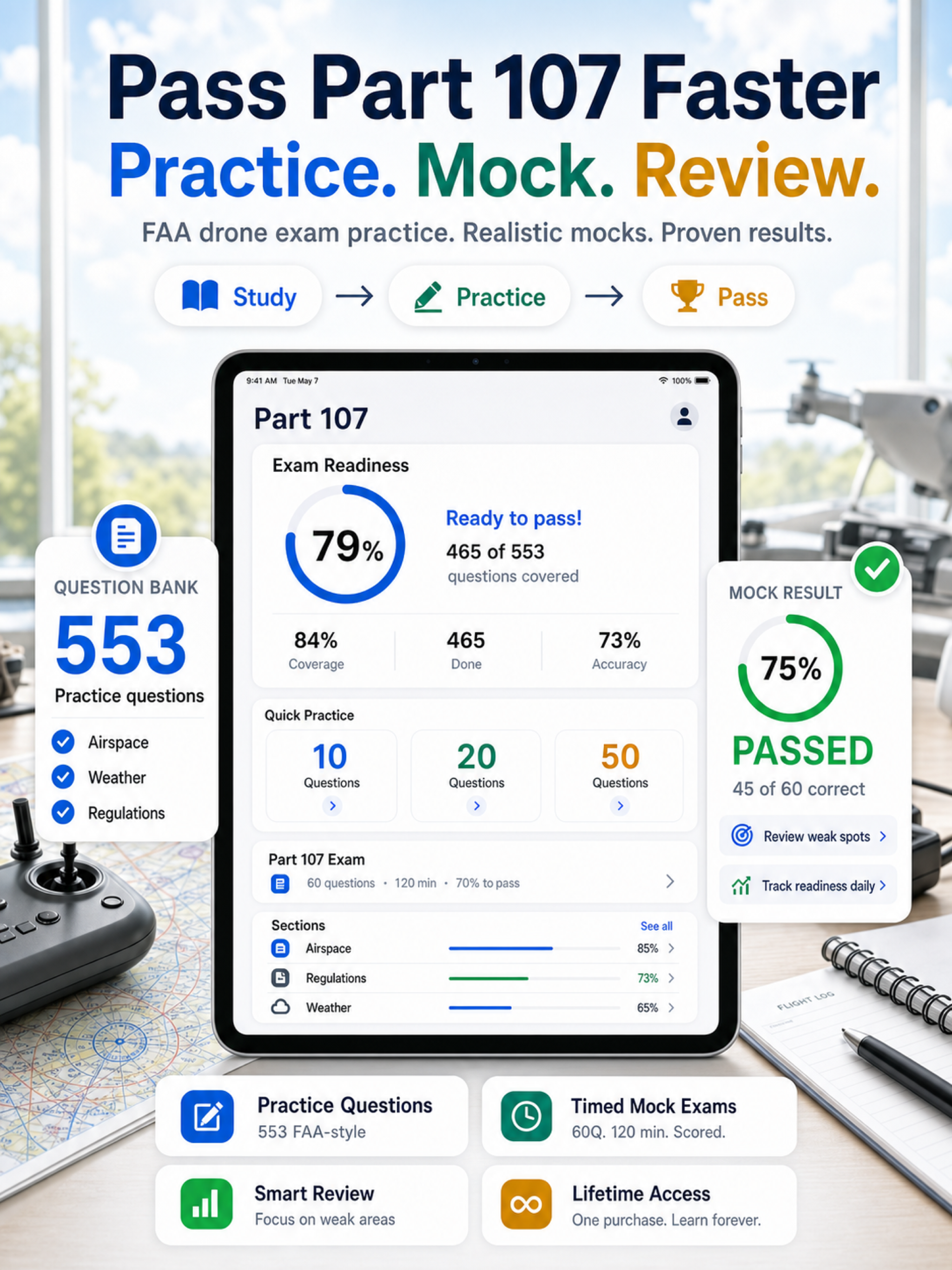 Part 107 - FAA Drone Exam Prep screenshot 9