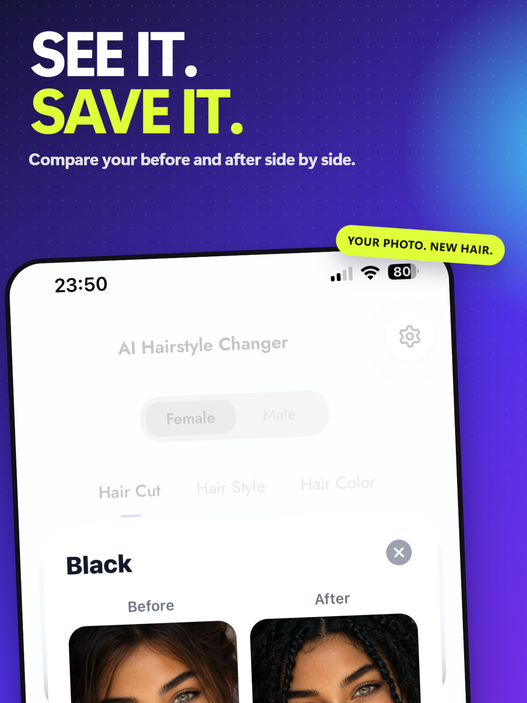 AI Hairstyle Changer: app screenshot 10