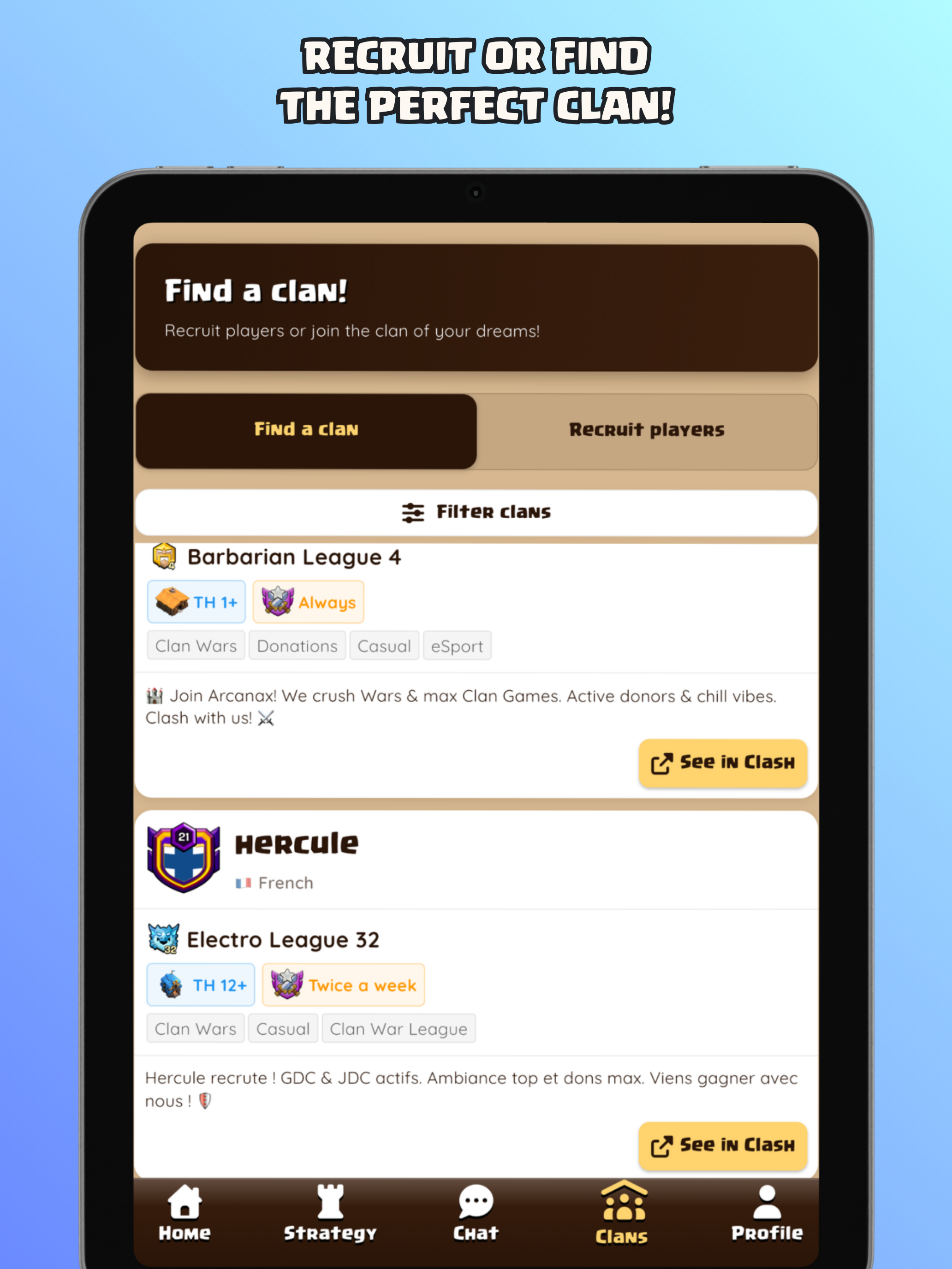 Clash Hub – Chat & Strategies
