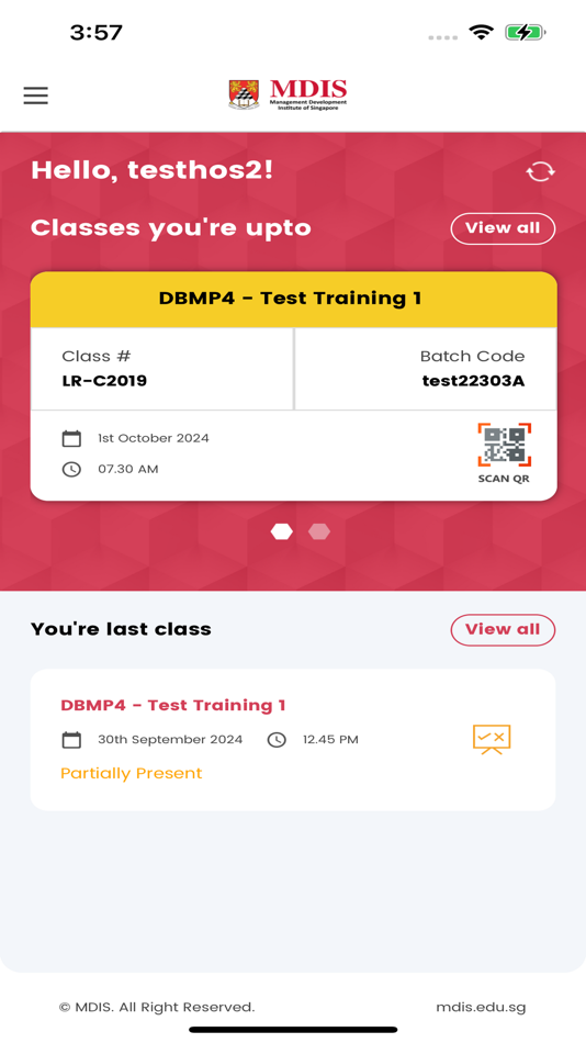 #4. MDIS QR Attendance (iOS) 由: MDISHRM