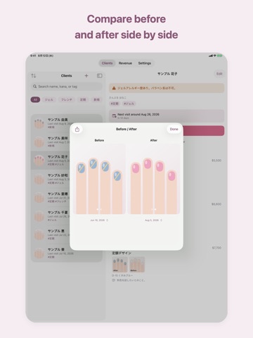 Nailog: Nail Tech Client Cards iPad screenshot