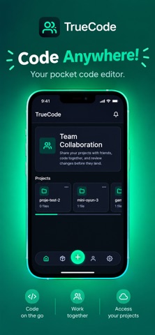 TrueCode: Code Editor & IDE iPhone screenshot 1