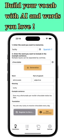 AI Vocabulary Book (Multiling Screenshot 1 of 3
