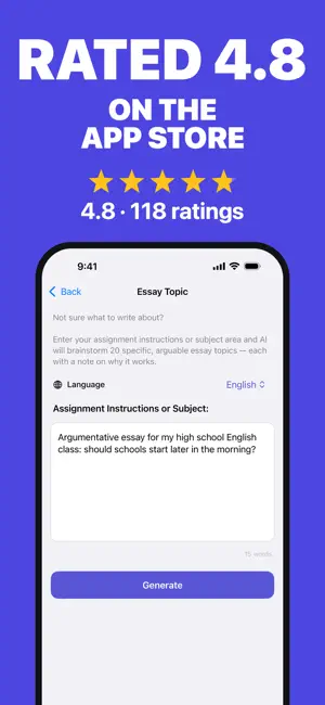 AI Essay Writer & Helper Pro screenshot 3