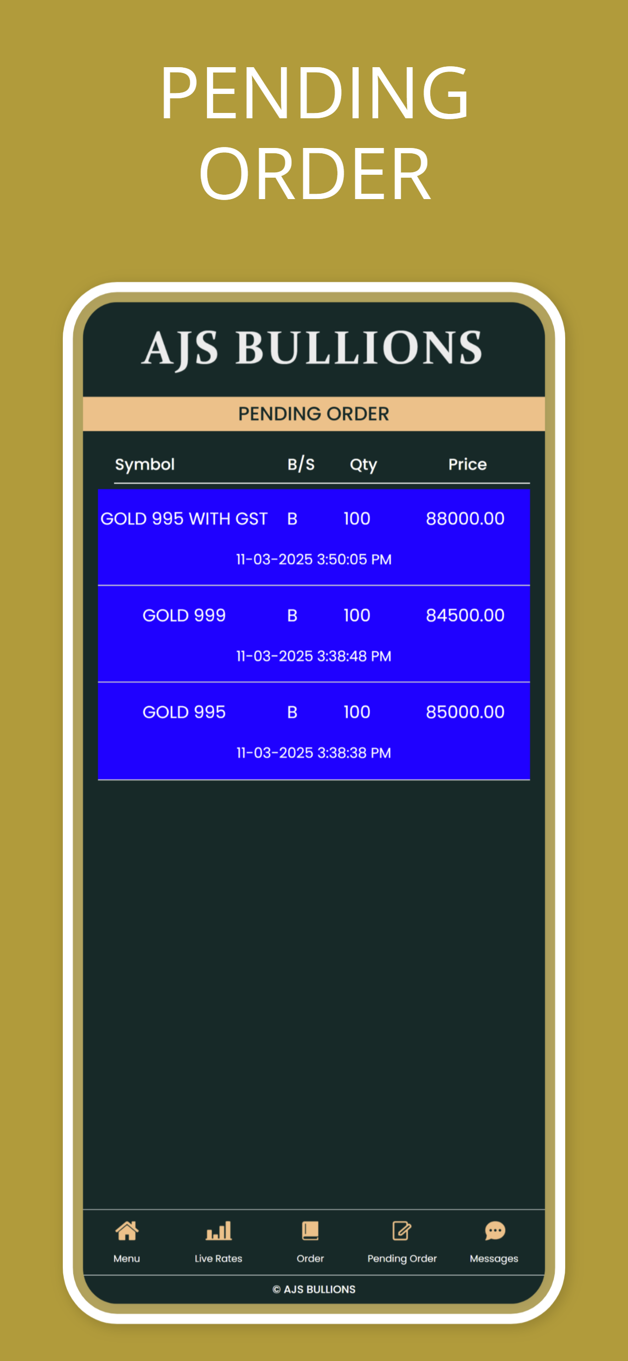 AJS Bullions screenshot 5