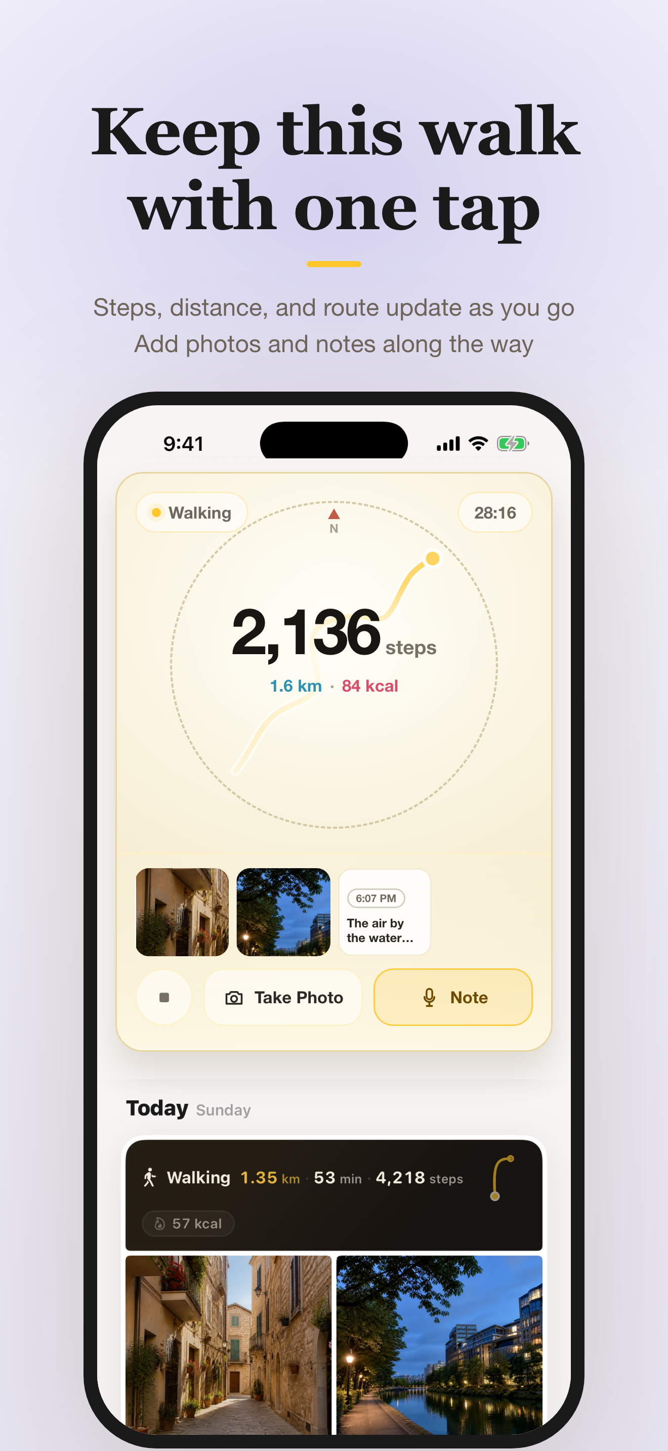 Wayo: Pedometer & Walk Journal screenshot 2