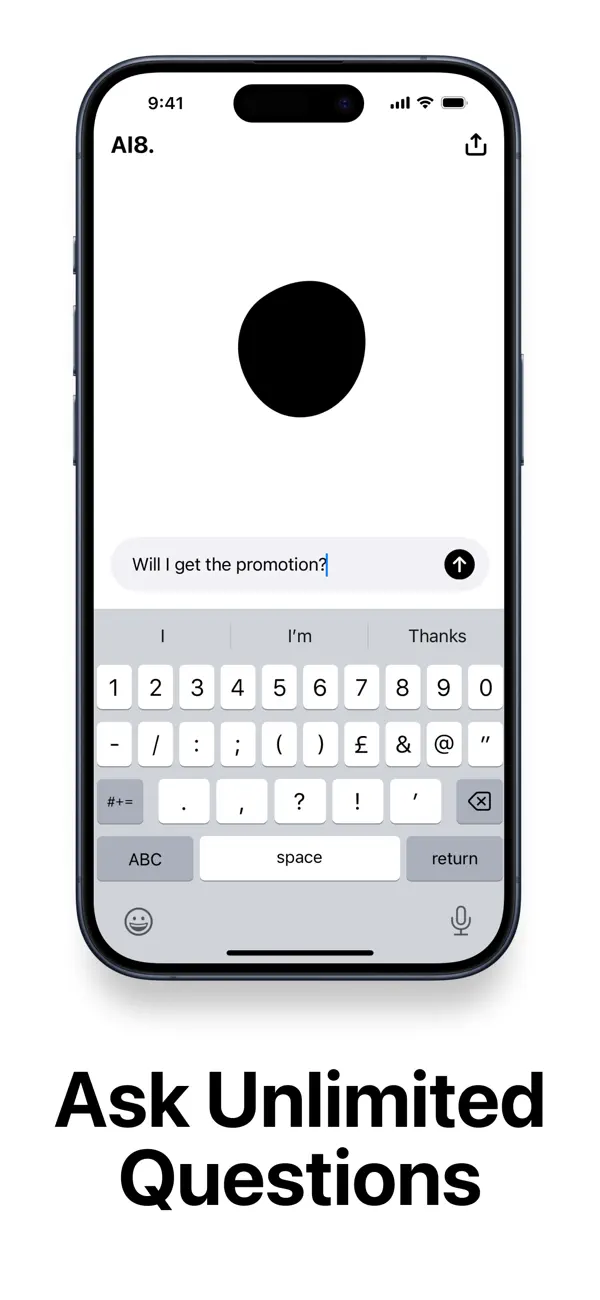 Screenshot #2 pour AI8: AI Magic 8 Ball
