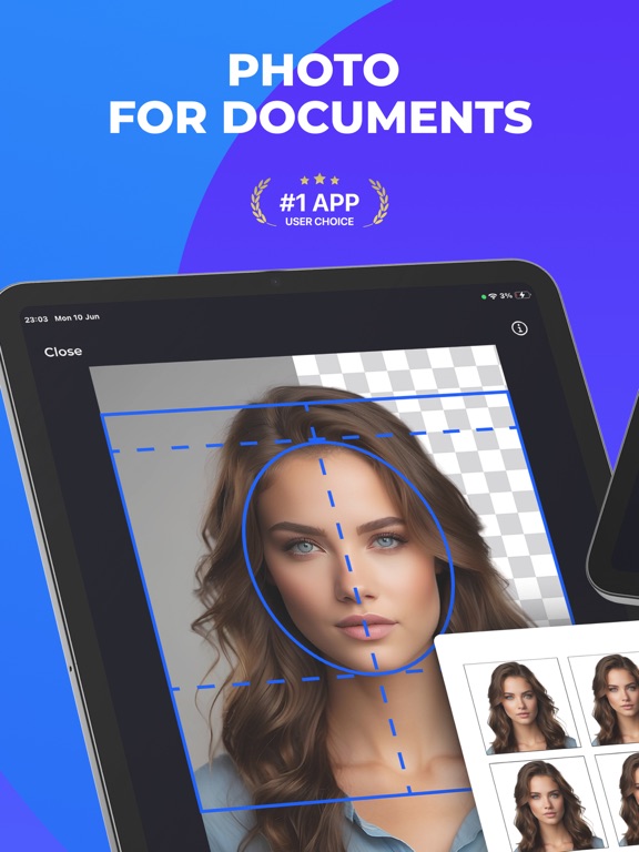 Passport Photo: ID Maker & Aid iPad screenshot 1 - Productivity app