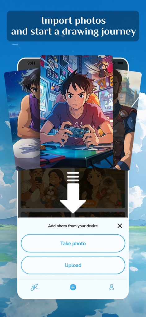 Cartoon Style: Sketch AI Art - Graphics & Design App | MWM