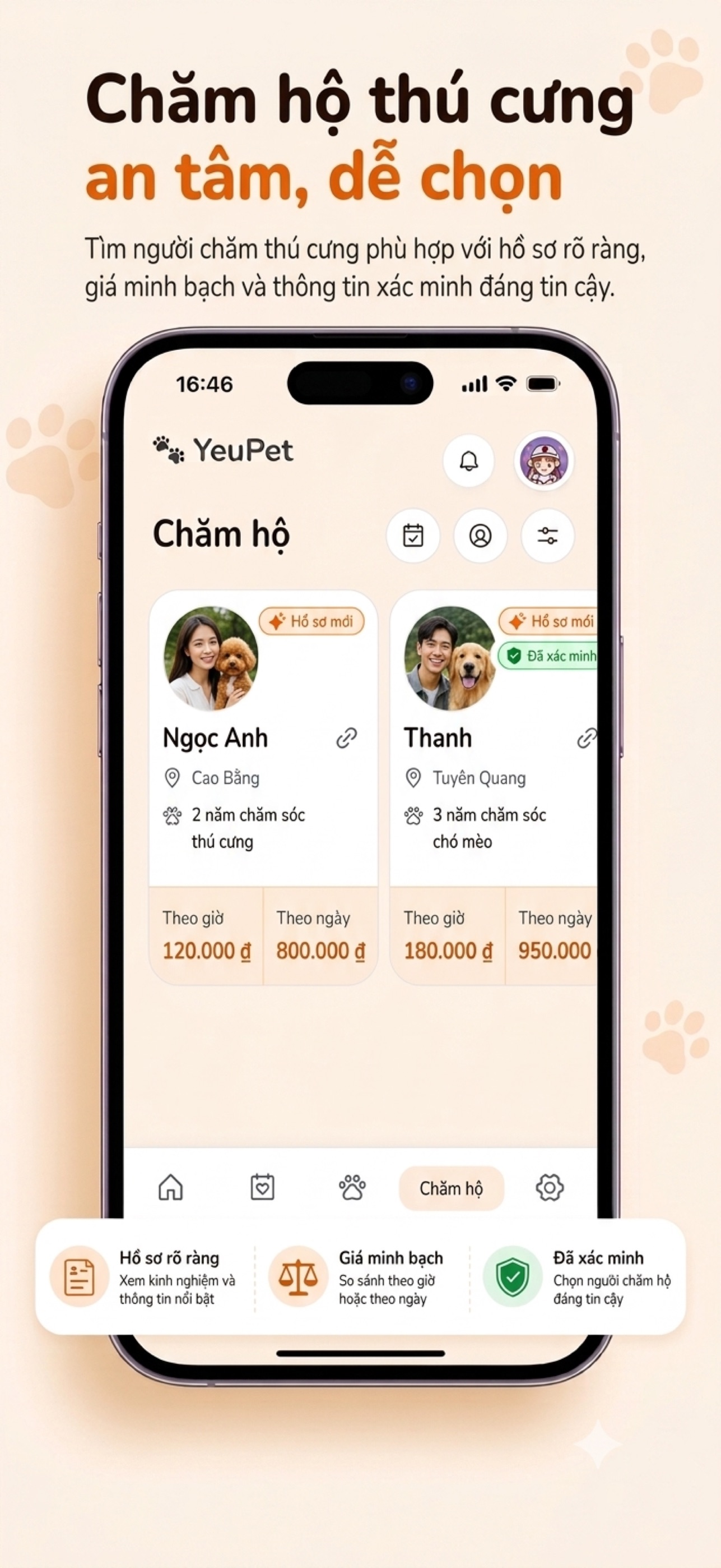 Screenshot 3 of YeuPet: Chăm sóc thú cưng