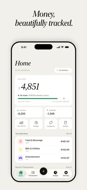 Money Tracker: Budget Planner screenshot 1