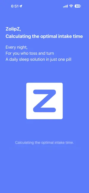 SleepZ: ZolipZ Intake Reminder screenshot 1