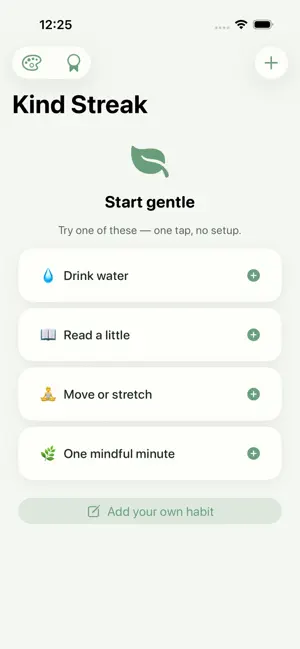 Kind Streak — Habit Tracker screenshot 1