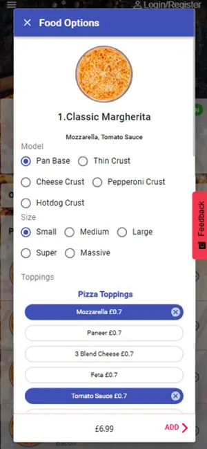Blancos Pizza screenshot 2