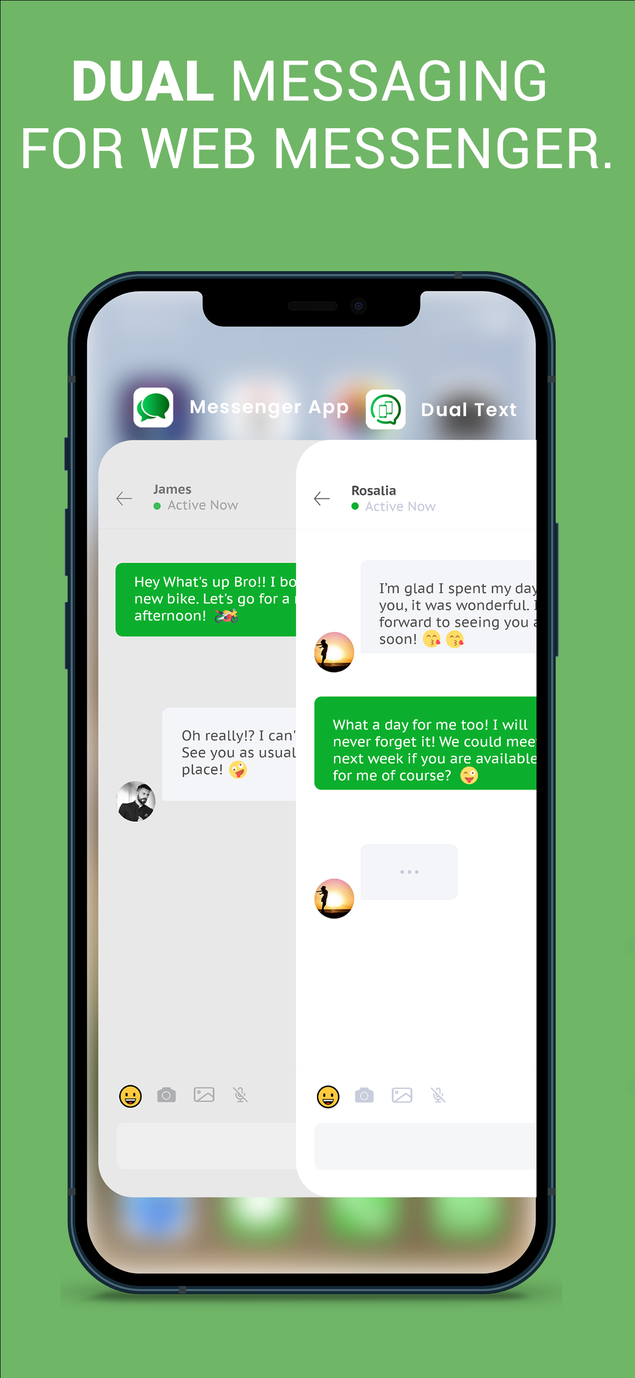 Dual Messenger for Web App Duo
