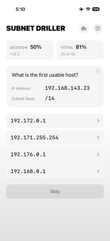 Subnet Driller - CCNA Practice Screenshot 5 of 7