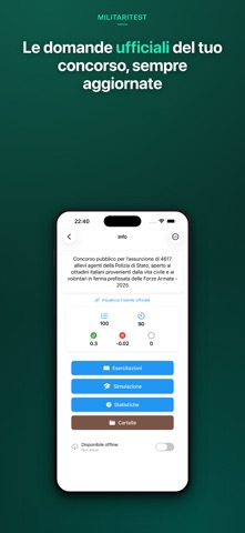 MilitariTest - Simulatore quiz screenshot