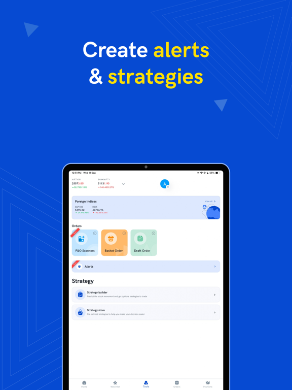 Rupeezy - Stocks, MF, IPO App iPad screenshot 5 - Finance app