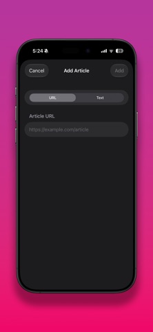 LinkReader: Articles to Audio screenshot