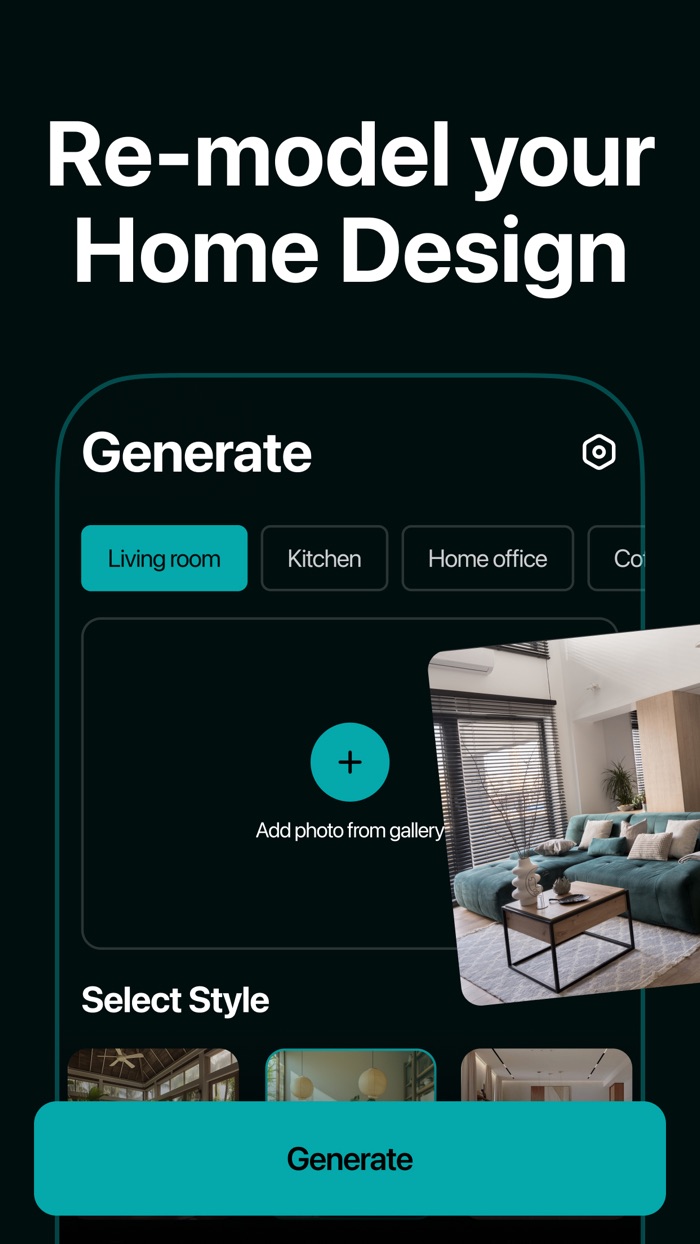 Remodel ИИ дизайн интерьера
