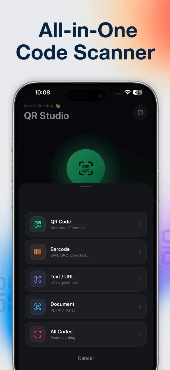 Screenshot #1 pour QR Scanner - Barcode Scanner