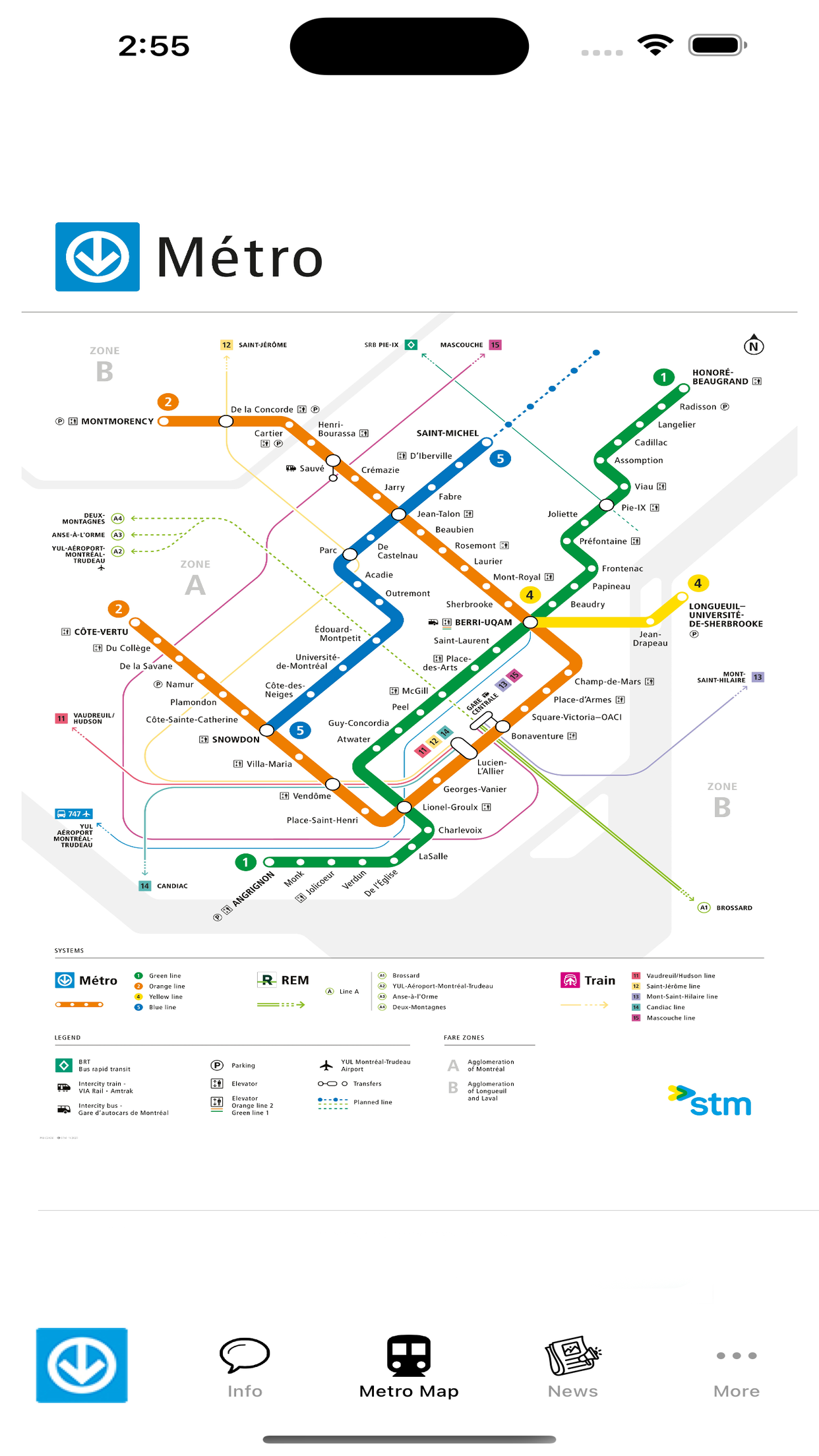 Montreal Metro Map