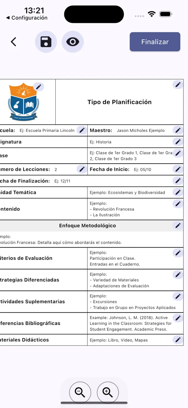 Screenshot #1 pour Créateur de Plans de Leçon