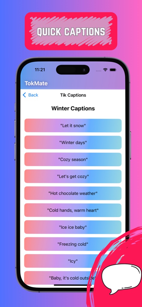SnapTok: Save Tok Tags, Emoji - snaptok-quick-winter-captions