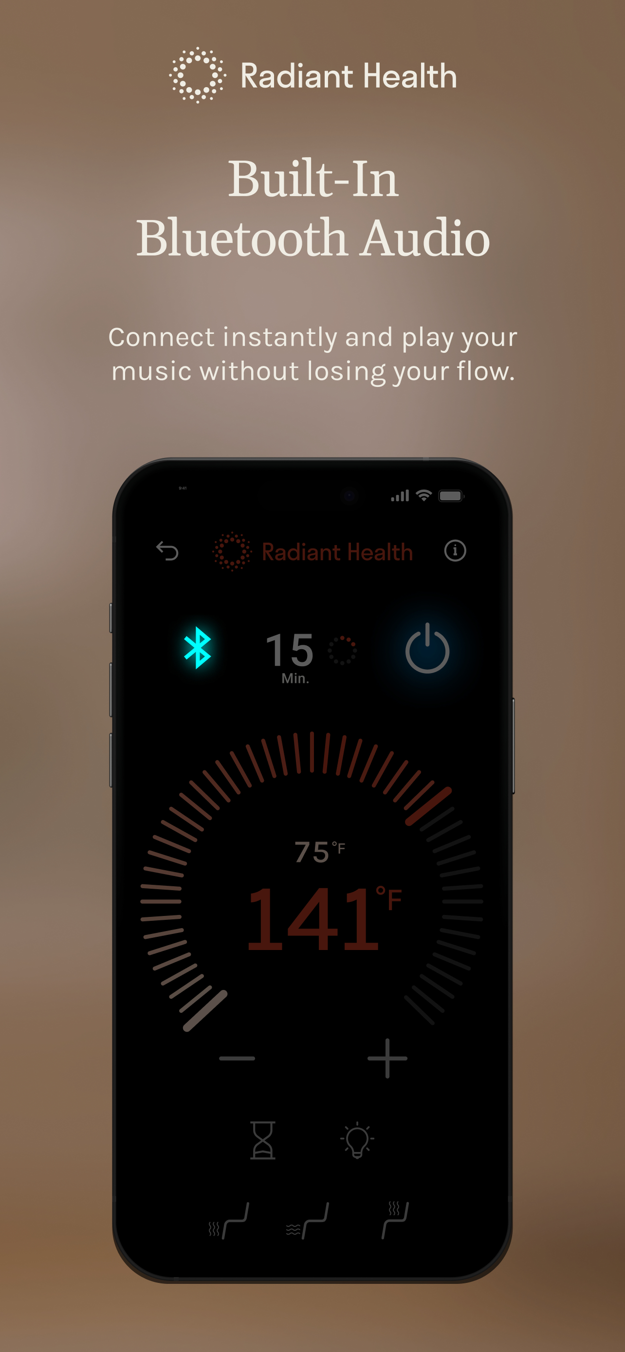 Radiant Health | smart sauna screenshot 4