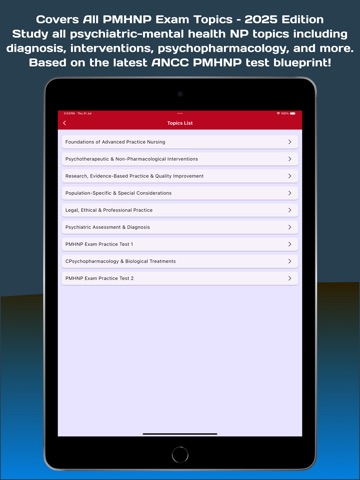 PMHNP Exam Prep iPad screenshot