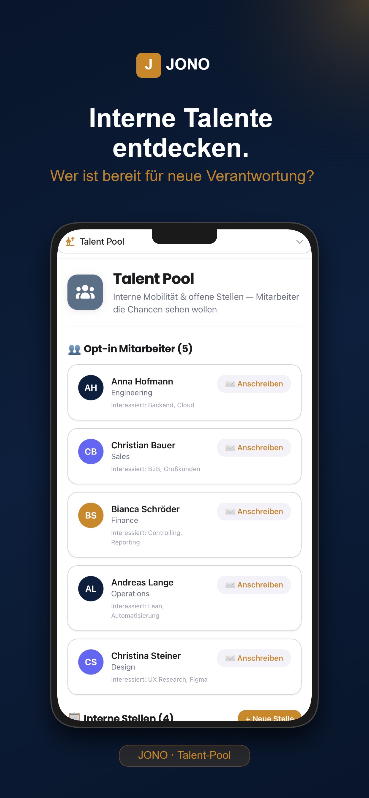 Screenshot 3 of JONO – Mitarbeiter-Insights