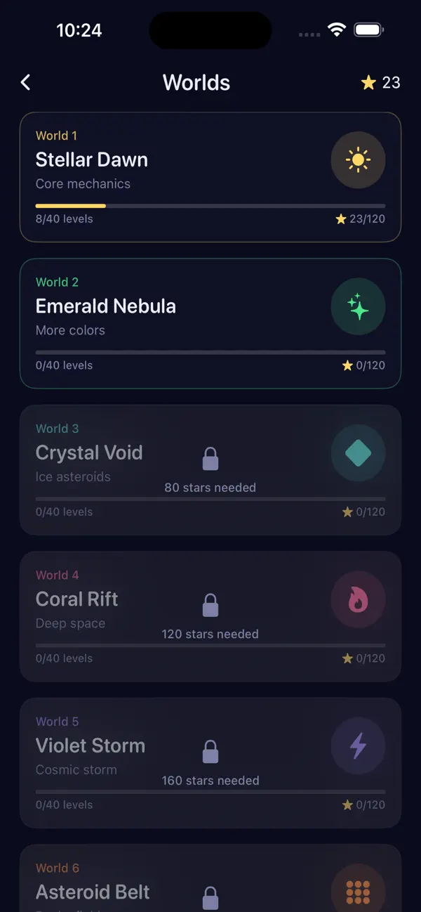 Screenshot #2 pour Arrow Dash: Firefly Puzzle