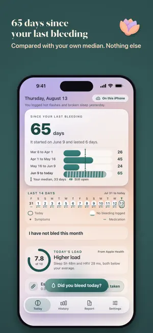Meridian: Perimenopause Log screenshot 2