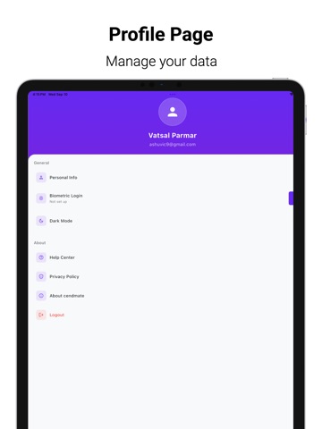 CendMate iPad screenshot