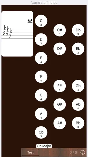 Capture d'écran de Guitar Sight Reading Trainer sur iPhone 3
