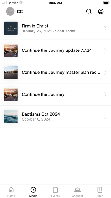 Crossroads EFC app screenshot 2