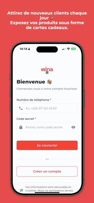 Wina Business screenshot 1