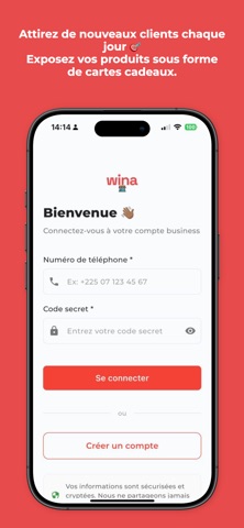 Wina Business screenshot