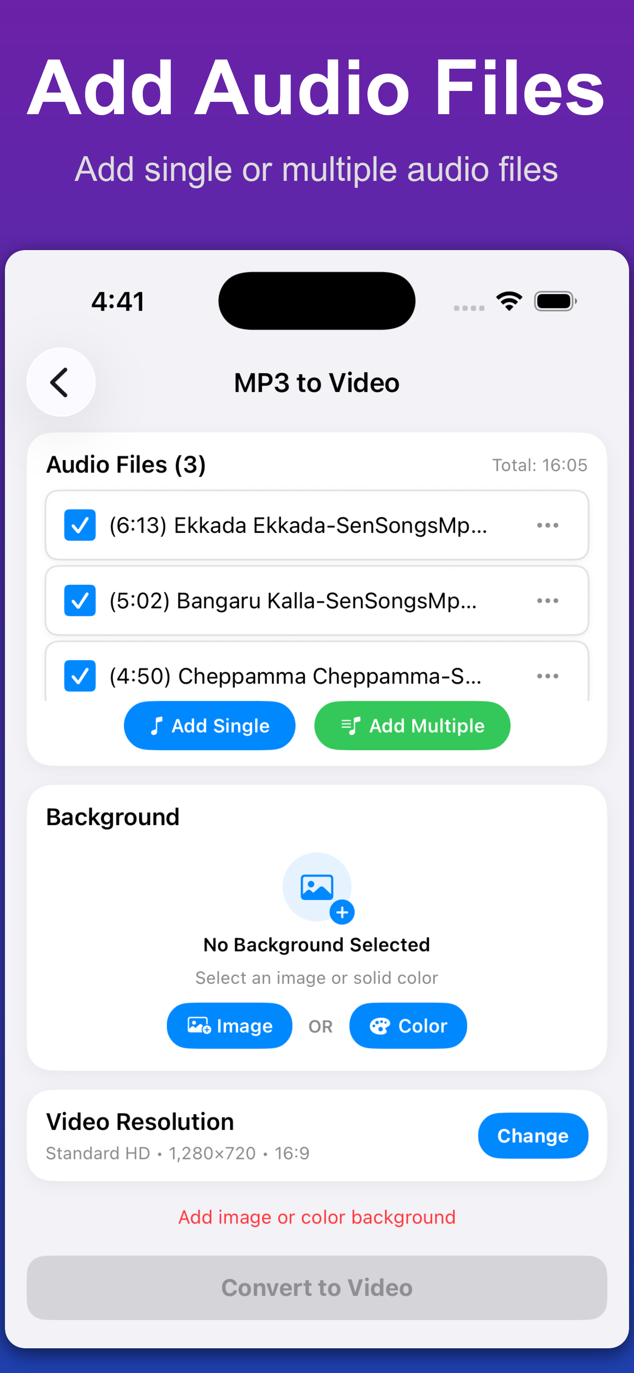 Mp3 to Video Converter