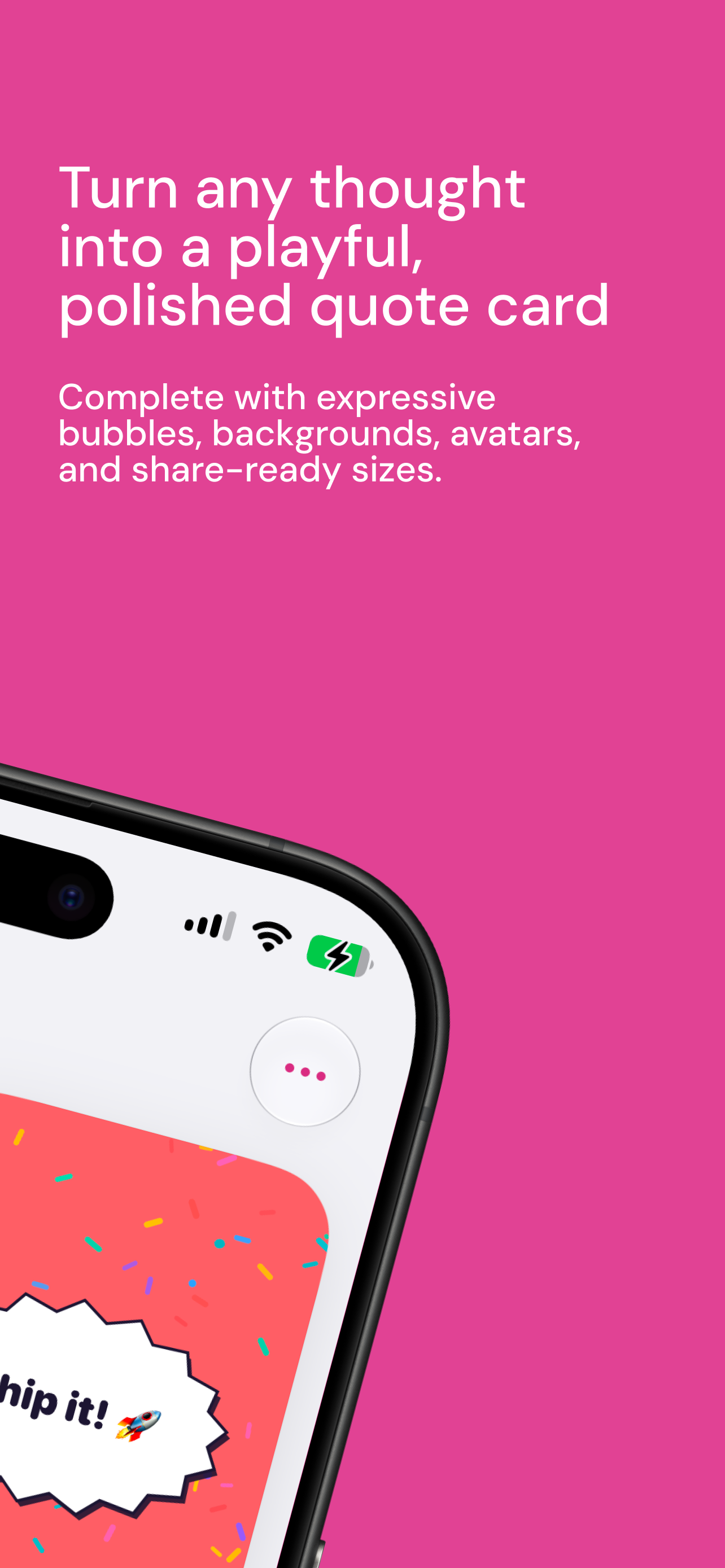 Bubbly: Quote Card Maker screenshot 2