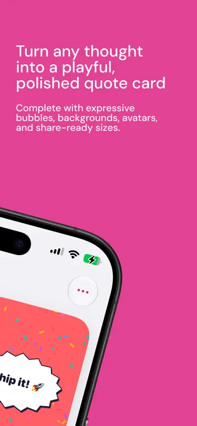 Bubbly: Quote Card Maker screenshot 2
