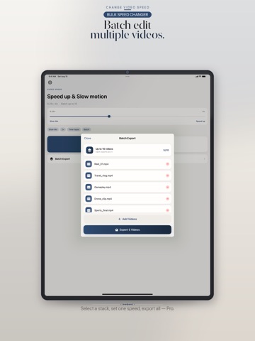 Change Video Speed Fast & Slow iPad screenshot