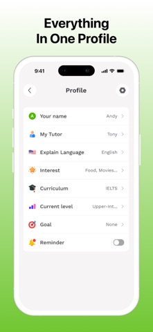 Sophia: AI Language Tutor iPhone screenshot